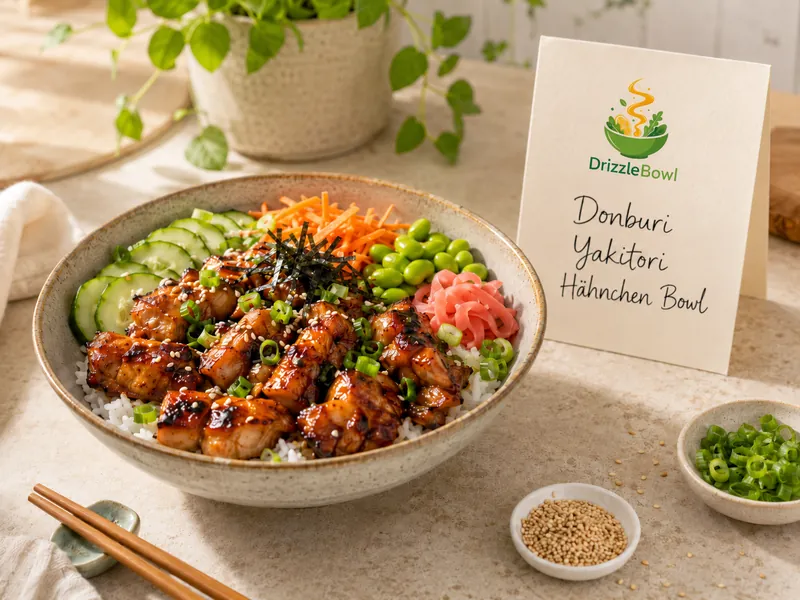 Donburi Yakitori-Hähnchen-Bowl