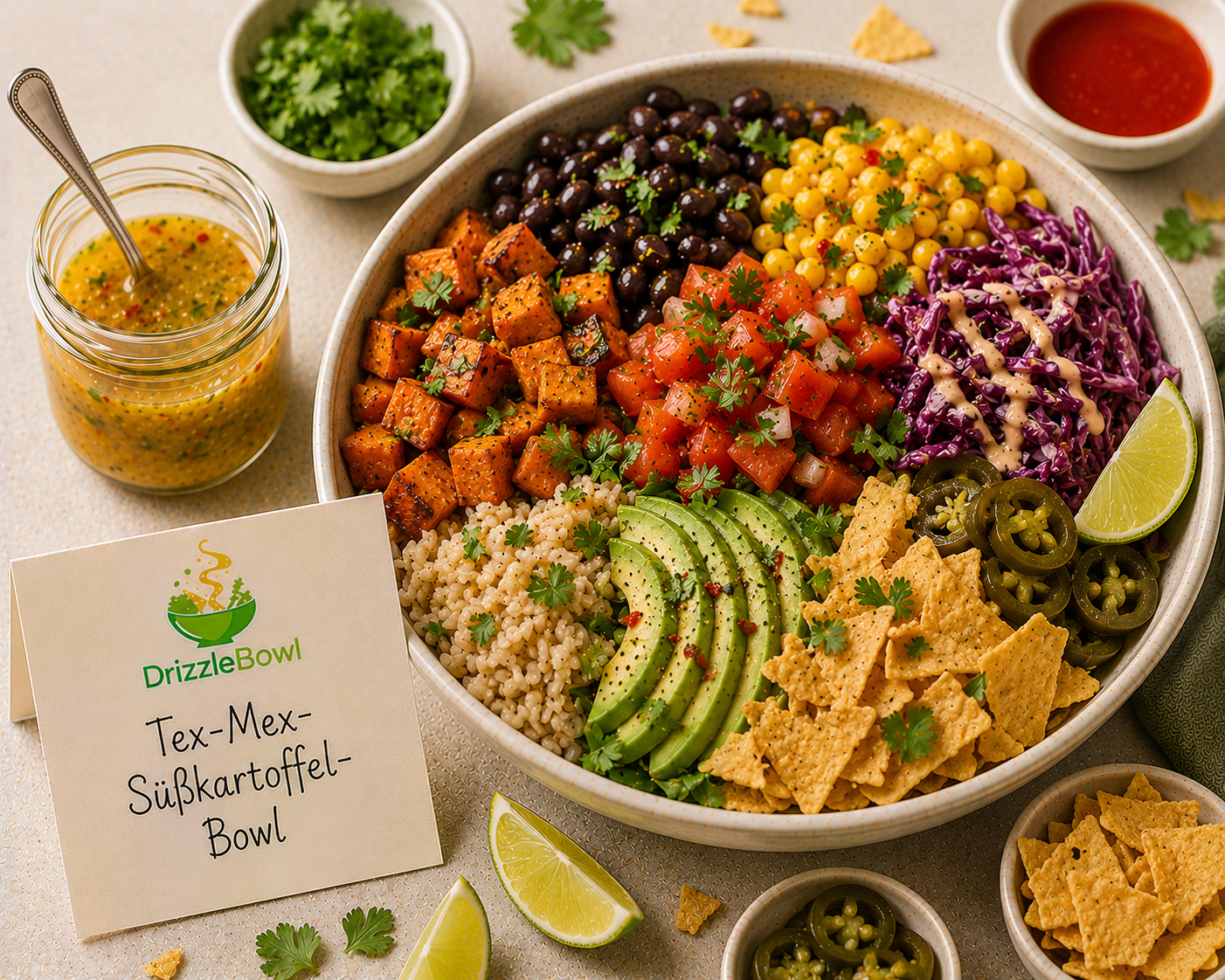 Tex-Mex-Süßkartoffel-Bowl